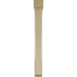 Ekena Millwork - BKTUR0352X28X32WTL01RCPR - Timberthane Faux Wood Westlake Style Bracket w/ Offset Brace, Traditional Ends, 3 1/2"W x 28"D x 32"H, Primed Tan