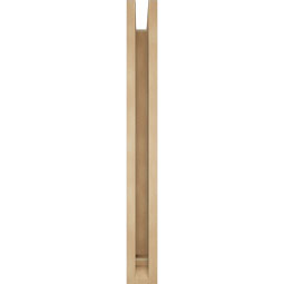 Ekena Millwork - BKTUR0352X28X32WTL01RCPR - Timberthane Faux Wood Westlake Style Bracket w/ Offset Brace, Traditional Ends, 3 1/2"W x 28"D x 32"H, Primed Tan
