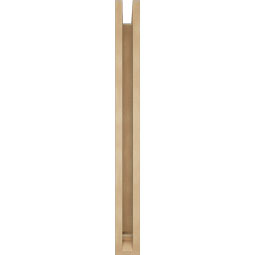 Ekena Millwork - BKTUR0352X28X36WTL01RCPR - Timberthane Faux Wood Westlake Style Bracket w/ Offset Brace, Traditional Ends, 3 1/2"W x 28"D x 36"H, Primed Tan