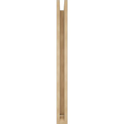 Ekena Millwork - BKTUR0352X28X40WTL01RCPR - Timberthane Faux Wood Westlake Style Bracket w/ Offset Brace, Traditional Ends, 3 1/2"W x 28"D x 40"H, Primed Tan
