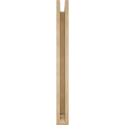 Ekena Millwork - BKTUR0352X30X36WTL01RCPR - Timberthane Faux Wood Westlake Style Bracket w/ Offset Brace, Traditional Ends, 3 1/2"W x 30"D x 36"H, Primed Tan