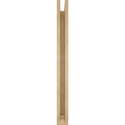 Ekena Millwork - BKTUR0352X30X38WTL01RCPR - Timberthane Faux Wood Westlake Style Bracket w/ Offset Brace, Traditional Ends, 3 1/2"W x 30"D x 38"H, Primed Tan