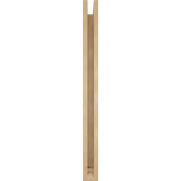 Ekena Millwork - BKTUR0352X30X42WTL01RCPR - Timberthane Faux Wood Westlake Style Bracket w/ Offset Brace, Traditional Ends, 3 1/2"W x 30"D x 42"H, Primed Tan