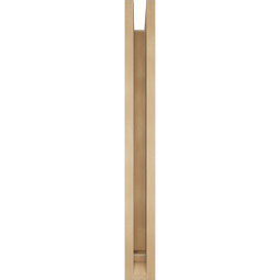 Ekena Millwork - BKTUR0352X32X32WTL01RCPR - Timberthane Faux Wood Westlake Style Bracket w/ Offset Brace, Traditional Ends, 3 1/2"W x 32"D x 32"H, Primed Tan