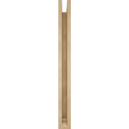 Ekena Millwork - BKTUR0352X32X36WTL01RCPR - Timberthane Faux Wood Westlake Style Bracket w/ Offset Brace, Traditional Ends, 3 1/2"W x 32"D x 36"H, Primed Tan