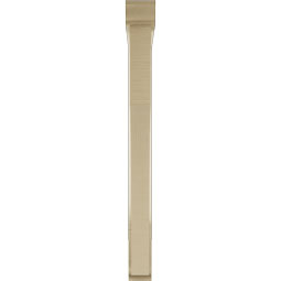 Ekena Millwork - BKTUR0352X32X38WTL01RCPR - Timberthane Faux Wood Westlake Style Bracket w/ Offset Brace, Traditional Ends, 3 1/2"W x 32"D x 38"H, Primed Tan