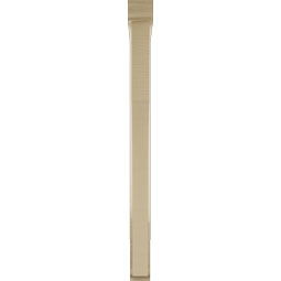 Ekena Millwork - BKTUR0352X32X44WTL01RCPR - Timberthane Faux Wood Westlake Style Bracket w/ Offset Brace, Traditional Ends, 3 1/2"W x 32"D x 44"H, Primed Tan
