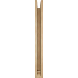 Ekena Millwork - BKTUR0352X34X34WTL01RCPR - Timberthane Faux Wood Westlake Style Bracket w/ Offset Brace, Traditional Ends, 3 1/2"W x 34"D x 34"H, Primed Tan