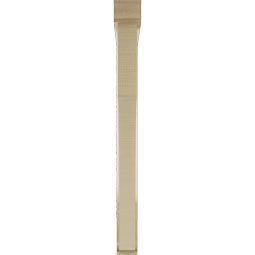 Ekena Millwork - BKTUR0352X34X38WTL01RCPR - Timberthane Faux Wood Westlake Style Bracket w/ Offset Brace, Traditional Ends, 3 1/2"W x 34"D x 38"H, Primed Tan