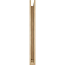 Ekena Millwork - BKTUR0352X34X38WTL01RCPR - Timberthane Faux Wood Westlake Style Bracket w/ Offset Brace, Traditional Ends, 3 1/2"W x 34"D x 38"H, Primed Tan