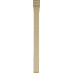 Ekena Millwork - BKTUR0352X34X40WTL01RCPR - Timberthane Faux Wood Westlake Style Bracket w/ Offset Brace, Traditional Ends, 3 1/2"W x 34"D x 40"H, Primed Tan
