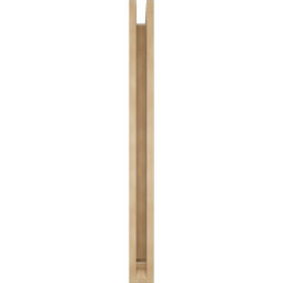 Ekena Millwork - BKTUR0352X34X40WTL01RCPR - Timberthane Faux Wood Westlake Style Bracket w/ Offset Brace, Traditional Ends, 3 1/2"W x 34"D x 40"H, Primed Tan