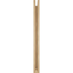 Ekena Millwork - BKTUR0352X34X42WTL01RCPR - Timberthane Faux Wood Westlake Style Bracket w/ Offset Brace, Traditional Ends, 3 1/2"W x 34"D x 42"H, Primed Tan