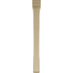 Ekena Millwork - BKTUR0352X36X36WTL01RCPR - Timberthane Faux Wood Westlake Style Bracket w/ Offset Brace, Traditional Ends, 3 1/2"W x 36"D x 36"H, Primed Tan