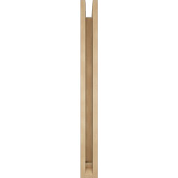 Ekena Millwork - BKTUR0352X36X36WTL01RCPR - Timberthane Faux Wood Westlake Style Bracket w/ Offset Brace, Traditional Ends, 3 1/2"W x 36"D x 36"H, Primed Tan