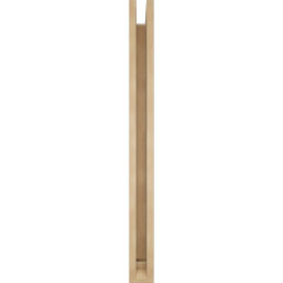 Ekena Millwork - BKTUR0352X36X40WTL01RCPR - Timberthane Faux Wood Westlake Style Bracket w/ Offset Brace, Traditional Ends, 3 1/2"W x 36"D x 40"H, Primed Tan