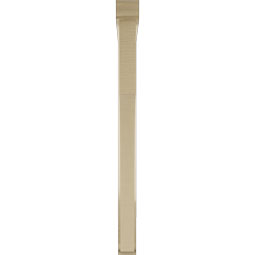 Ekena Millwork - BKTUR0352X36X44WTL01RCPR - Timberthane Faux Wood Westlake Style Bracket w/ Offset Brace, Traditional Ends, 3 1/2"W x 36"D x 44"H, Primed Tan