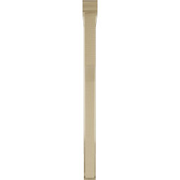 Ekena Millwork - BKTUR0352X36X48WTL01RCPR - Timberthane Faux Wood Westlake Style Bracket w/ Offset Brace, Traditional Ends, 3 1/2"W x 36"D x 48"H, Primed Tan