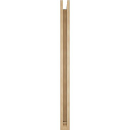 Ekena Millwork - BKTUR0352X36X48WTL01RCPR - Timberthane Faux Wood Westlake Style Bracket w/ Offset Brace, Traditional Ends, 3 1/2"W x 36"D x 48"H, Primed Tan