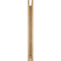 Ekena Millwork - BKTUR0352X38X38WTL01RCPR - Timberthane Faux Wood Westlake Style Bracket w/ Offset Brace, Traditional Ends, 3 1/2"W x 38"D x 38"H, Primed Tan