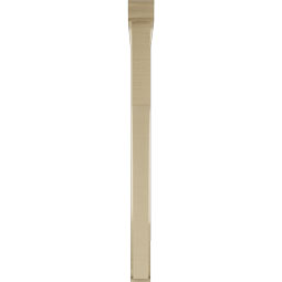 Ekena Millwork - BKTUR0352X38X44WTL01RCPR - Timberthane Faux Wood Westlake Style Bracket w/ Offset Brace, Traditional Ends, 3 1/2"W x 38"D x 44"H, Primed Tan