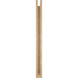 Ekena Millwork - BKTUR0352X38X44WTL01RCPR - Timberthane Faux Wood Westlake Style Bracket w/ Offset Brace, Traditional Ends, 3 1/2"W x 38"D x 44"H, Primed Tan