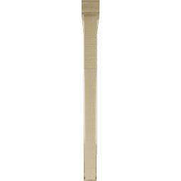 Ekena Millwork - BKTUR0352X42X42WTL01RCPR - Timberthane Faux Wood Westlake Style Bracket w/ Offset Brace, Traditional Ends, 3 1/2"W x 42"D x 42"H, Primed Tan