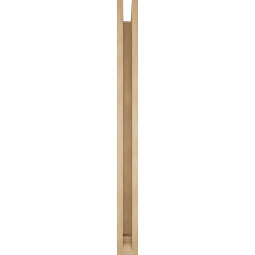 Ekena Millwork - BKTUR0352X42X42WTL01RCPR - Timberthane Faux Wood Westlake Style Bracket w/ Offset Brace, Traditional Ends, 3 1/2"W x 42"D x 42"H, Primed Tan