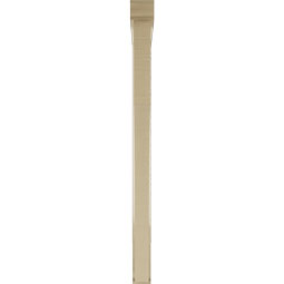 Ekena Millwork - BKTUR0352X42X48WTL01RCPR - Timberthane Faux Wood Westlake Style Bracket w/ Offset Brace, Traditional Ends, 3 1/2"W x 42"D x 48"H, Primed Tan