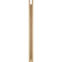 Ekena Millwork - BKTUR0352X42X48WTL01RCPR - Timberthane Faux Wood Westlake Style Bracket w/ Offset Brace, Traditional Ends, 3 1/2"W x 42"D x 48"H, Primed Tan