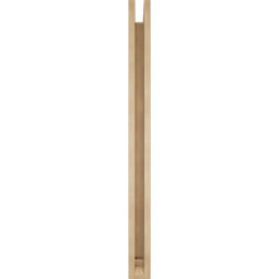 Ekena Millwork - BKTUR0352X44X44WTL01RCPR - Timberthane Faux Wood Westlake Style Bracket w/ Offset Brace, Traditional Ends, 3 1/2"W x 44"D x 44"H, Primed Tan