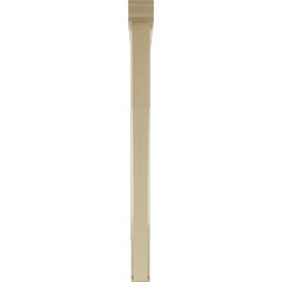 Ekena Millwork - BKTUR0352X46X46WTL01RCPR - Timberthane Faux Wood Westlake Style Bracket w/ Offset Brace, Traditional Ends, 3 1/2"W x 46"D x 46"H, Primed Tan