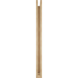 Ekena Millwork - BKTUR0352X46X46WTL01RCPR - Timberthane Faux Wood Westlake Style Bracket w/ Offset Brace, Traditional Ends, 3 1/2"W x 46"D x 46"H, Primed Tan