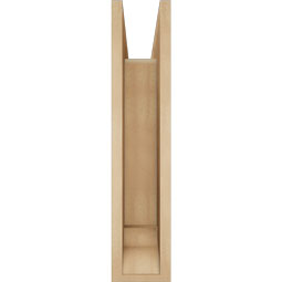 Ekena Millwork - BKTUR0554X18X26WTL01RCPR - Timberthane Faux Wood Westlake Style Bracket w/ Offset Brace, Traditional Ends, 5 1/2"W x 18"D x 26"H, Primed Tan