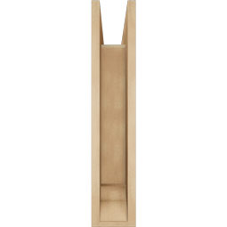 Ekena Millwork - BKTUR0554X20X28WTL01RCPR - Timberthane Faux Wood Westlake Style Bracket w/ Offset Brace, Traditional Ends, 5 1/2"W x 20"D x 28"H, Primed Tan