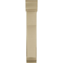 Ekena Millwork - BKTUR0554X20X32WTL01RCPR - Timberthane Faux Wood Westlake Style Bracket w/ Offset Brace, Traditional Ends, 5 1/2"W x 20"D x 32"H, Primed Tan