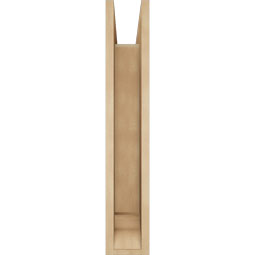 Ekena Millwork - BKTUR0554X20X32WTL01RCPR - Timberthane Faux Wood Westlake Style Bracket w/ Offset Brace, Traditional Ends, 5 1/2"W x 20"D x 32"H, Primed Tan