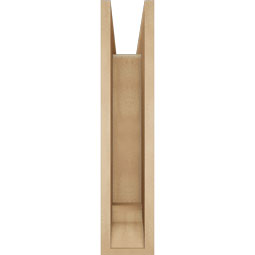Ekena Millwork - BKTUR0554X22X26WTL01RCPR - Timberthane Faux Wood Westlake Style Bracket w/ Offset Brace, Traditional Ends, 5 1/2"W x 22"D x 26"H, Primed Tan