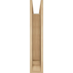 Ekena Millwork - BKTUR0554X22X30WTL01RCPR - Timberthane Faux Wood Westlake Style Bracket w/ Offset Brace, Traditional Ends, 5 1/2"W x 22"D x 30"H, Primed Tan