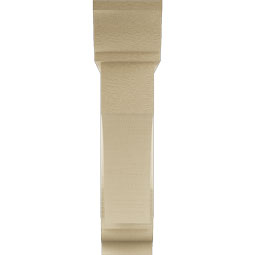 Ekena Millwork - BKTUR0554X24X24WTL01RCPR - Timberthane Faux Wood Westlake Style Bracket w/ Offset Brace, Traditional Ends, 5 1/2"W x 24"D x 24"H, Primed Tan