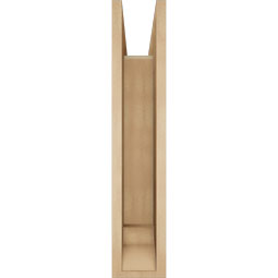 Ekena Millwork - BKTUR0554X24X28WTL01RCPR - Timberthane Faux Wood Westlake Style Bracket w/ Offset Brace, Traditional Ends, 5 1/2"W x 24"D x 28"H, Primed Tan