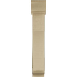 Ekena Millwork - BKTUR0554X24X32WTL01RCPR - Timberthane Faux Wood Westlake Style Bracket w/ Offset Brace, Traditional Ends, 5 1/2"W x 24"D x 32"H, Primed Tan