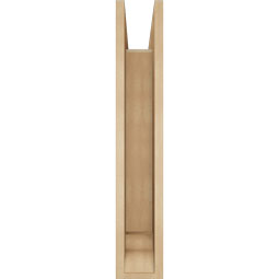 Ekena Millwork - BKTUR0554X24X32WTL01RCPR - Timberthane Faux Wood Westlake Style Bracket w/ Offset Brace, Traditional Ends, 5 1/2"W x 24"D x 32"H, Primed Tan