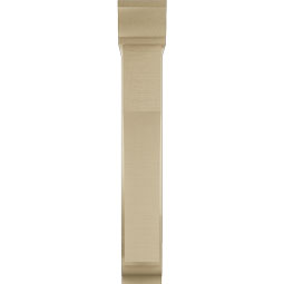 Ekena Millwork - BKTUR0554X24X36WTL01RCPR - Timberthane Faux Wood Westlake Style Bracket w/ Offset Brace, Traditional Ends, 5 1/2"W x 24"D x 36"H, Primed Tan