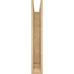 Ekena Millwork - BKTUR0554X24X36WTL01RCPR - Timberthane Faux Wood Westlake Style Bracket w/ Offset Brace, Traditional Ends, 5 1/2"W x 24"D x 36"H, Primed Tan
