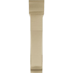 Ekena Millwork - BKTUR0554X26X30WTL01RCPR - Timberthane Faux Wood Westlake Style Bracket w/ Offset Brace, Traditional Ends, 5 1/2"W x 26"D x 30"H, Primed Tan