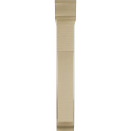 Ekena Millwork - BKTUR0554X26X38WTL01RCPR - Timberthane Faux Wood Westlake Style Bracket w/ Offset Brace, Traditional Ends, 5 1/2"W x 26"D x 38"H, Primed Tan