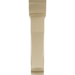 Ekena Millwork - BKTUR0554X28X28WTL01RCPR - Timberthane Faux Wood Westlake Style Bracket w/ Offset Brace, Traditional Ends, 5 1/2"W x 28"D x 28"H, Primed Tan