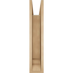 Ekena Millwork - BKTUR0554X28X28WTL01RCPR - Timberthane Faux Wood Westlake Style Bracket w/ Offset Brace, Traditional Ends, 5 1/2"W x 28"D x 28"H, Primed Tan