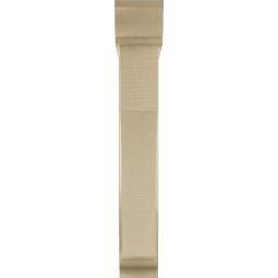 Ekena Millwork - BKTUR0554X28X36WTL01RCPR - Timberthane Faux Wood Westlake Style Bracket w/ Offset Brace, Traditional Ends, 5 1/2"W x 28"D x 36"H, Primed Tan